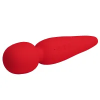 Masaj cu baghetă roșie super moale din silicon 35 vibrații - 71585612 - 3
