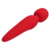 Masaj cu baghetă roșie super moale din silicon 35 vibrații - 71585612 - 7