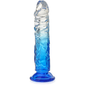 GEL ELASTIC DILDO 17 cm PENIS ARTIFICIAL BICOLOR - 71876786