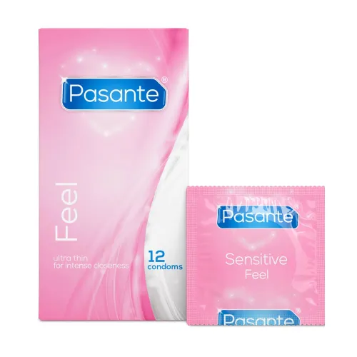 Prezervative Pasante Feel subțiri cu rezervor 12 buc - 79470825