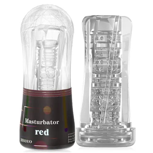 MASTURBATOR DISCRET DIN GEL CU PROTUBERANȚE ȘI GEL MOALE ÎN TUB - 70059904