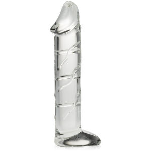 PENIS DE STICLĂ CU TESTICULE DILDO VENOS VAGINAL PENETRATOR ȘI ANUS DE STICLĂ - 77449984