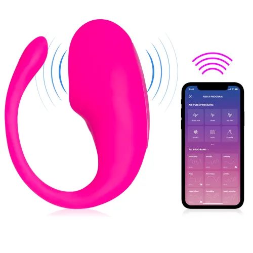 Ou vibratoare roz roz controlat prin aplicație 9 moduri - 75871882