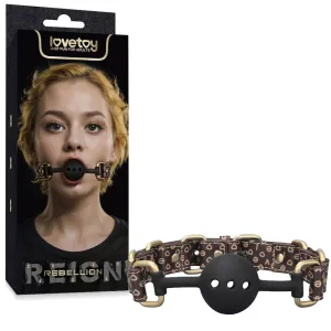 Rebellion dop gag elegant din silicon cu găuri jucărie BDSM pentru cupluri - 78891442