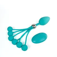Plug anal multifuncțional cu bile vibratoare, 100 de opțiuni - 79710396 - 2