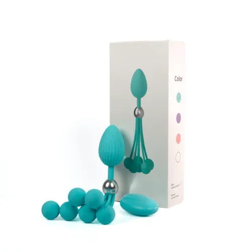 Plug anal multifuncțional cu bile vibratoare, 100 de opțiuni - 79710396