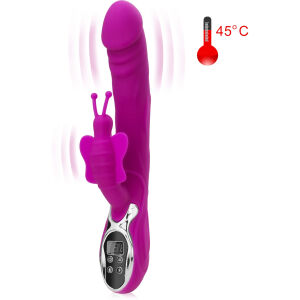 VIBRATOR MARE DE CALITATE ÎNALTĂ CU FLUTURE ȘI SISTEM DE ÎNCĂLZIRE PÎÂNĂ LA 45 C - 71637444