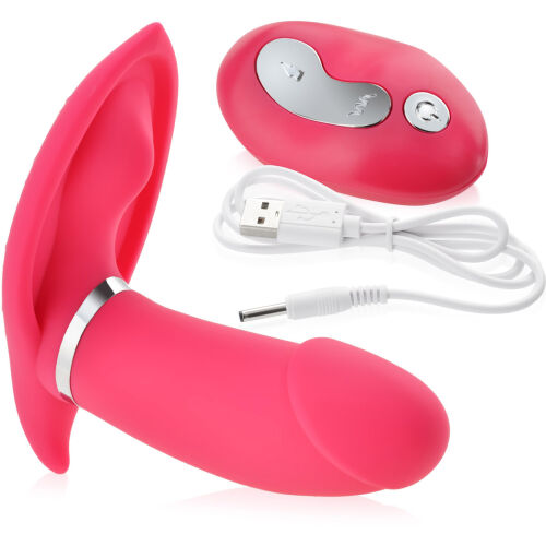 MASTURBATOR TELECOMANDĂ PENTRU FEMEI SELF-VIBRATOR - 10 FUNCȚII + 2 MOTOARE - 75988221