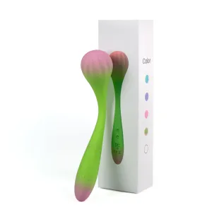 Vibrator wand flexibil cu stimulare dublă 100 de moduri - 79853254