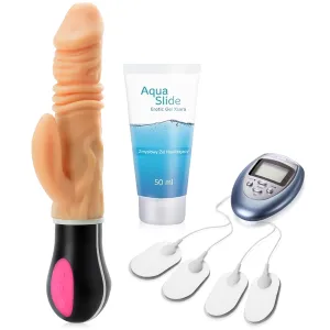Set pentru ea - vibrator cu încălzire, electrostimulatoare, gel - 77553711