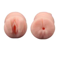Vagin realist din silicon cu două fețe în tub - vagin + anus - 74348811 - 2