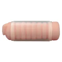 Vagin realist din silicon cu două fețe în tub - vagin + anus - 74348811 - 5