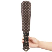 Rebellion paletă solidă din piele BDSM cu model embosat 20 cm - 79032451 - 8
