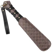 Rebellion paletă solidă din piele BDSM cu model embosat 20 cm - 79032451 - 7