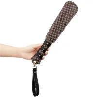 Rebellion paletă solidă din piele BDSM cu model embosat 20 cm - 79032451 - 2