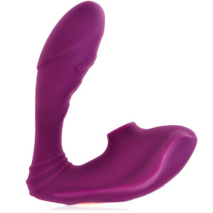 VIBRATOR AUTOPORTANT CU MASAJ CLITORIDIAN CU ASPIRAȚIE - 10 FUNCȚII DE VIBRAȚIE + 10 FUNCȚII DE ASPIRAȚIE - 71244587