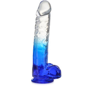 PENIS ARTIFICIAL REALIST DE 24 cm DILDO DE GEL ÎN DOUĂ TONURI PE O VENTUZĂ PUTERNICĂ - 76606447