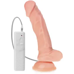 Vibrator realist cu ventuză - penis vibrant dildo - 73166846