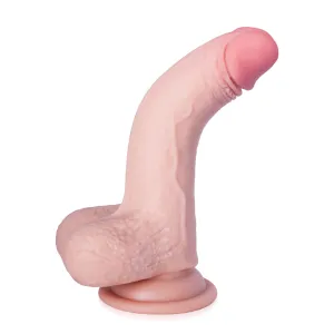 Dildo realistyczne elastic penis artificial 18 cm - 71303651