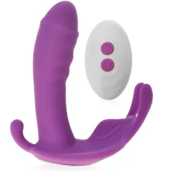 Vibrator autonom pentru vagin și clitoris + telecomandă 10 funcții 72813525