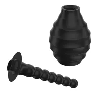 Pară neagră pentru clismă irigator pentru sex anal 330 ml - 73026801 - 2
