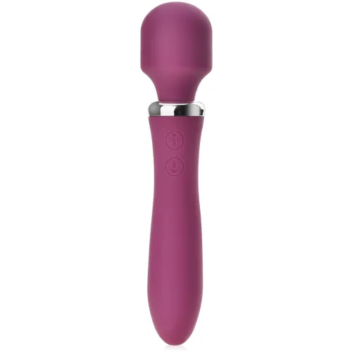 VIBRATOR MASAJ EROTIC DUBLU 2în1 pentru VAGIN si CLITORIS - 73827856