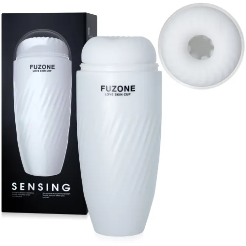 Vagin artificial moale în tub alb elegant masturbator - 72542874