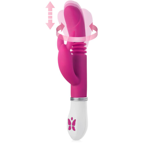 VIBRATOR CU GLISARE ROTATIVĂ, 2 MOTOARE SEPARATE, IEPURASUL CARE MASEAZĂ CLITORISUL - 70469671