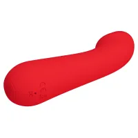 Vibrator punct G din silicon roșu moale cu 12 funcții - 74536346 - 3