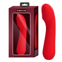 Vibrator punct G din silicon roșu moale cu 12 funcții - 74536346 - 2