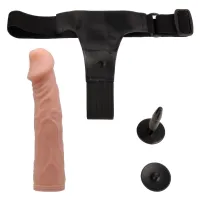 Ham de tip strap-on cu penis realist pentru pegging 20 cm - 75528100 - 3