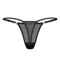 Obsessive Violami chilot string transparent cu inscripția 