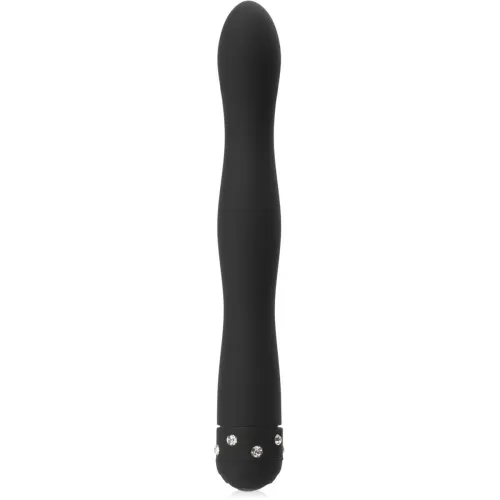 VIBRATOR STILAT CU ZIRCONII, MASTURBATOR FRUMOS PENTRU VAGIN ȘI ANUS - 77566834