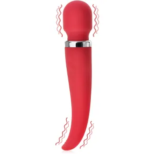 VIBRATOR WAND 68 DE FUNCȚII DE MASAJ CU DOUĂ FEȚE, CU CAP FLEXIBIL ȘI DOUĂ MOTOARE - 74606464