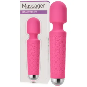 MASEUR EROTIC REZISTENT LA APĂ VIBRATOR EROTIC WAND 140 DE OPȚIUNI DE MÂNGÂIERE - 74991291