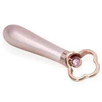 Mini vibrator elegant și discret cu cristal 10 funcții - 73720186 - 2