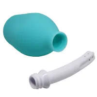 Irigator intim albastru cu pompă pentru clisma sex anal 310 ml - 76095790 - 4