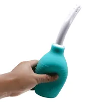 Irigator intim albastru cu pompă pentru clisma sex anal 310 ml - 76095790 - 2