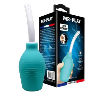 Irigator intim albastru cu pompă pentru clisma sex anal 310 ml - 76095790