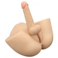 Păpușă realistă unisex cu penis realist, vagin artificial și anus - 77195407 - 2