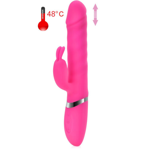 VIBRATOR CU ALUNECARE ȘI IEPURAȘ PENTRU CLITORIS - FUNCȚIA DE ÎNCĂLZIRE PÂNĂ LA 48 ° C - 71685375