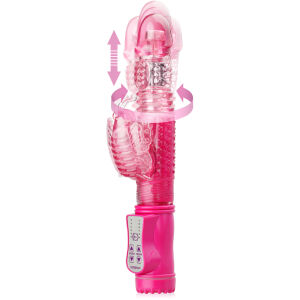 VIBRATOR ROTATIV-CU ALUNECARE ȘI CU ALBINUȚĂ – PENETRATOR ROZ– FFL 10551R