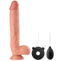 Penis artificial vibrant cu pompă, 10 programe de vibrație - 73510418 - 2