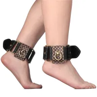 Rebellion cătușe din piele ecologică pentru picioare BDSM pentru cupluri Rebellion - 72411577 - 4