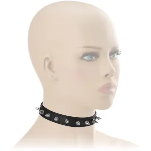 ZGARDĂ DE SEX CU ȚINTE CHOKER BDSM CU CIRCUMFERINȚĂ REGLABILĂ - 71711655