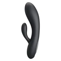 Vibrator negru din silicon cu stimulare clitoridiană, 30 de programe - 75016348 - 3
